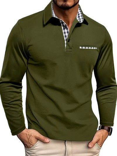 Van Laar Luxus Poloshirt mit Langarm für einen stilvollen und komfortablen Look