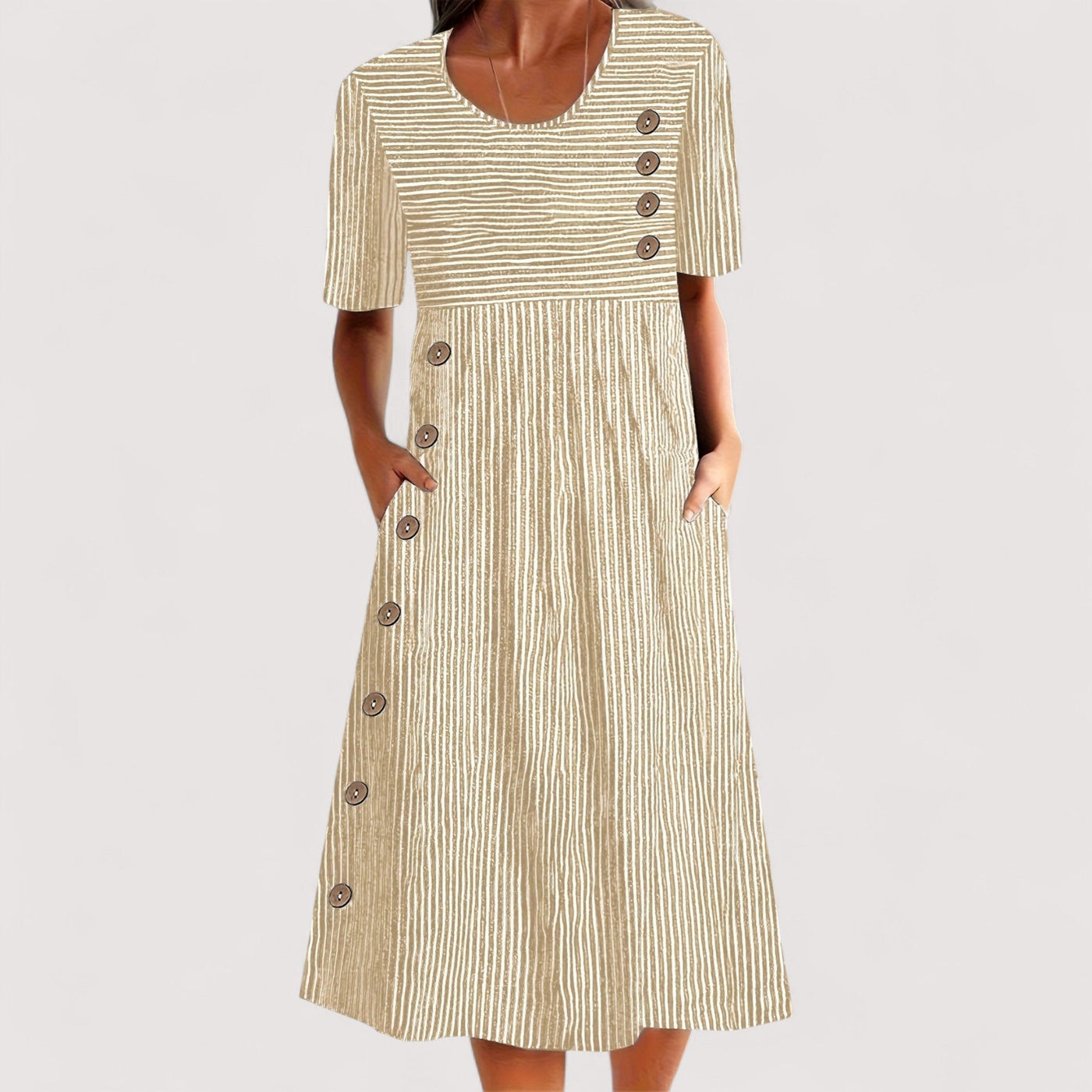 Jasmin™ | Gestreiftes Sommerkleid