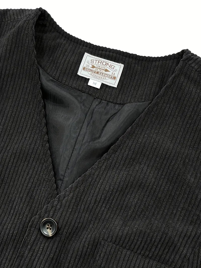 Fergus - Elegantes Weste aus Rippvelours