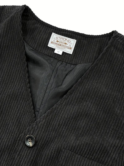 Fergus - Elegantes Weste aus Rippvelours