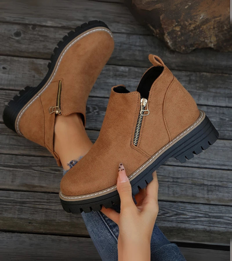 Miladie - Orthopädischer Stiefel Mit Seitlichem Reißverschluss