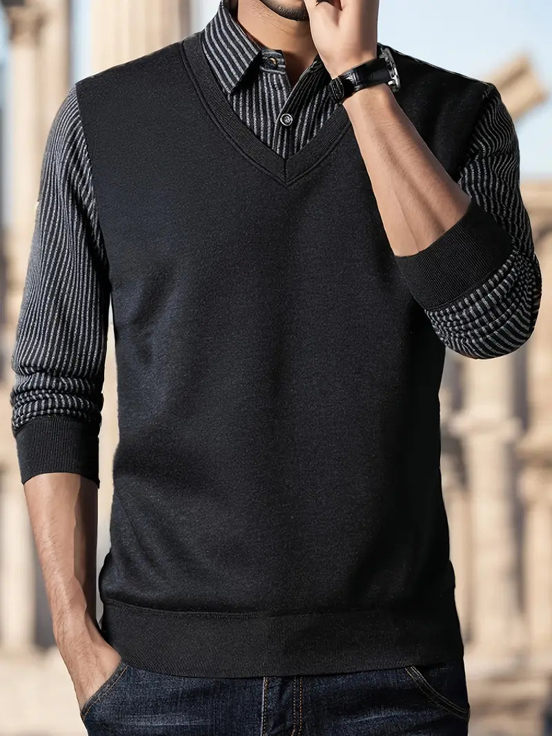 Leroy - Casual Pullover mit langen Ärmeln aus Strick