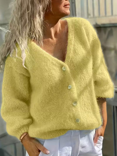 Hozanna - Langärmeliger Strickpullover Mit Knöpfen