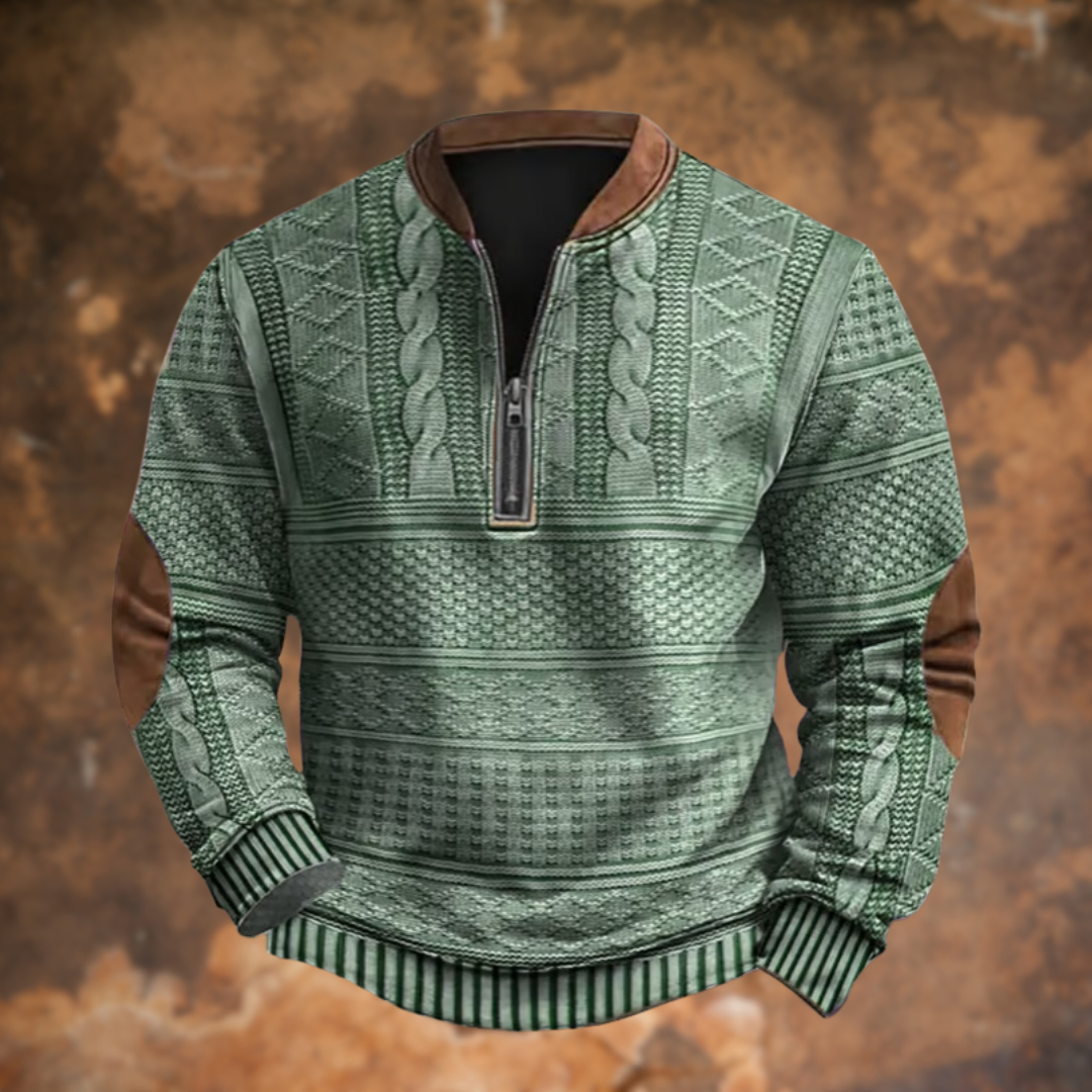 JONATHAN  – Strickpullover mit Reißverschlussdetail