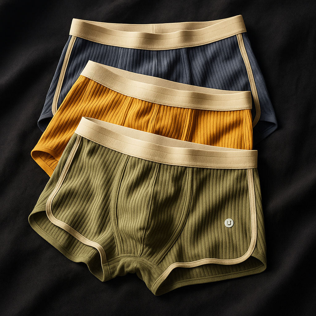 Nuvor™ | Set aus 3 Boxershorts aus Rippbaumwolle