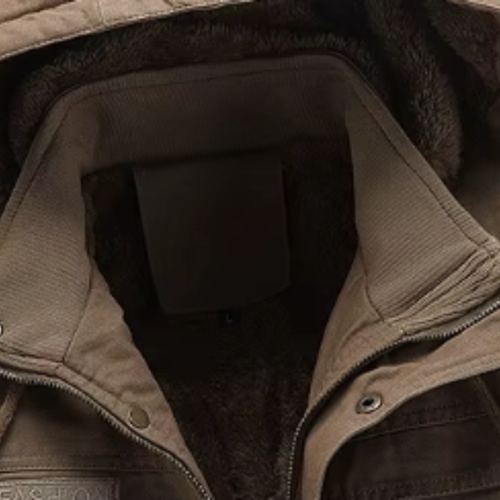 Lässige Baumwoll-Winterjacke