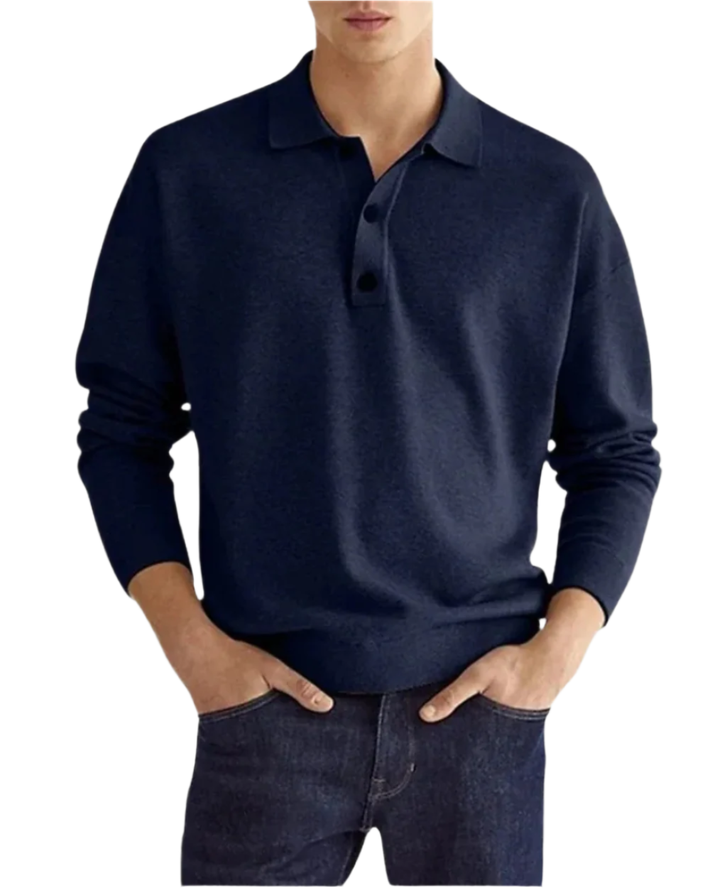Eleganter Polo-Pullover