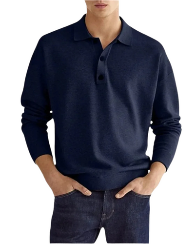 Eleganter Polo-Pullover
