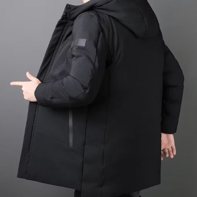 Eleganter langer Herrenmantel