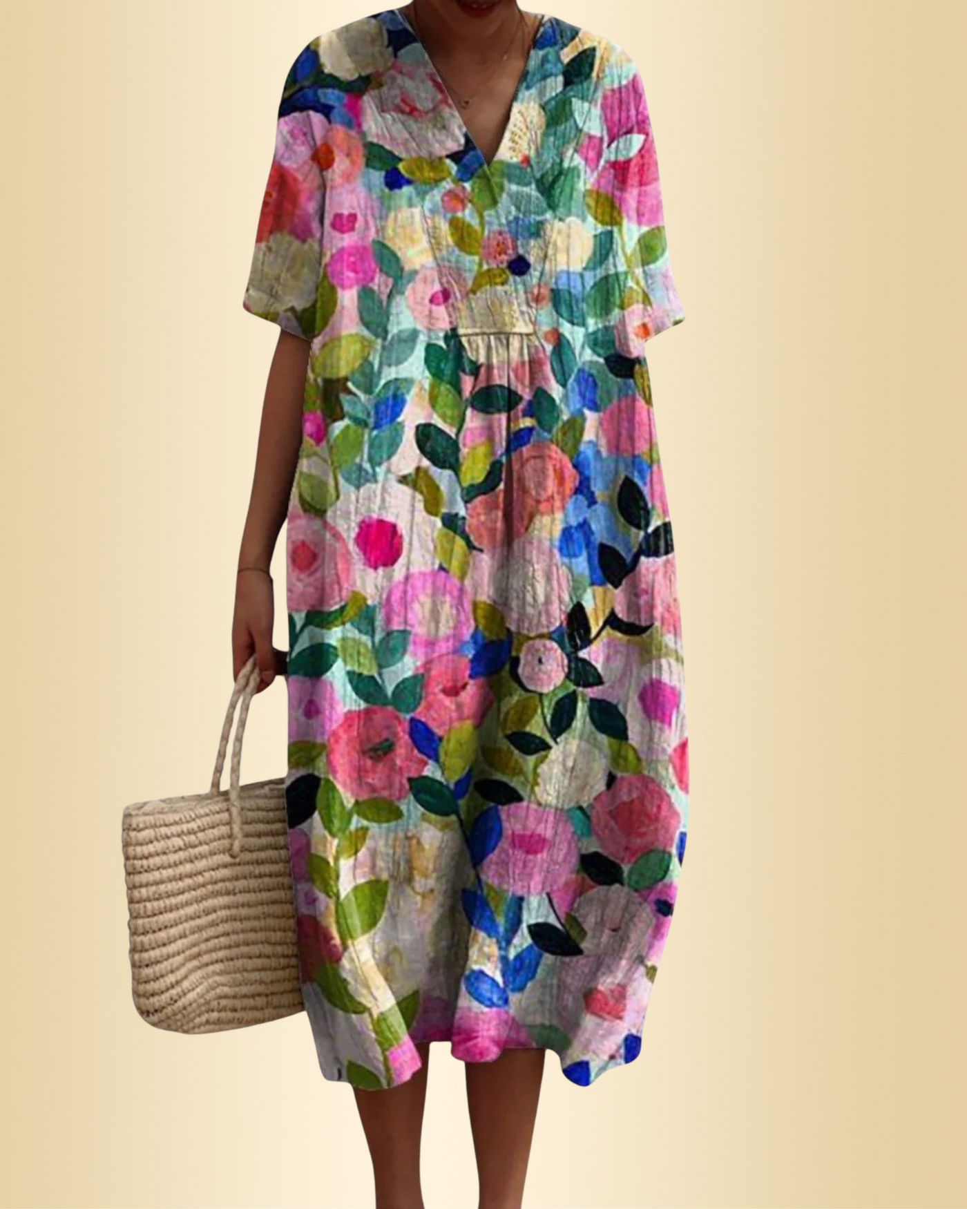 Delia™ | Elegantes Blumenkleid