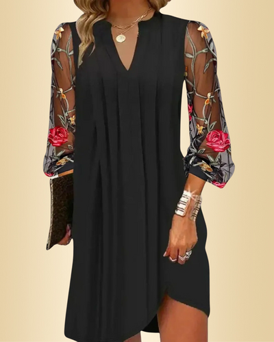 Madlina™ | Elegantes Minikleid mit transparenten Ärmeln