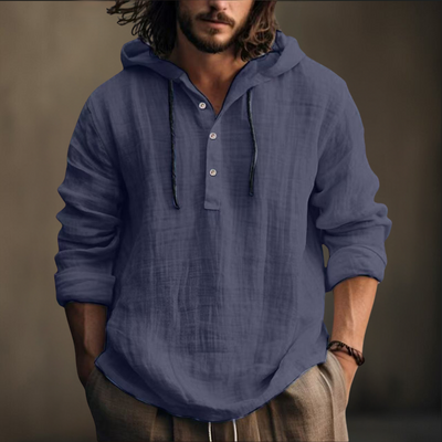 Bradley Elegantes Langarm Hemd Mit Kapuze