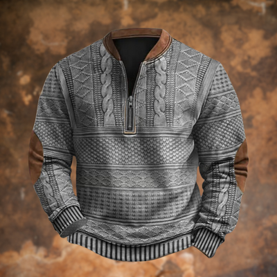 JONATHAN  – Strickpullover mit Reißverschlussdetail