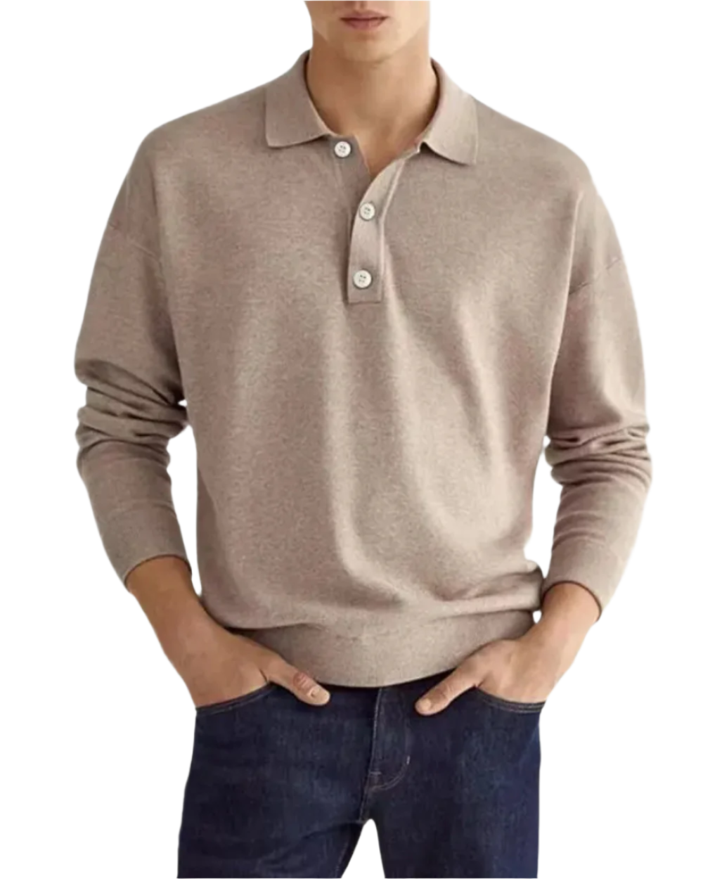 Eleganter Polo-Pullover