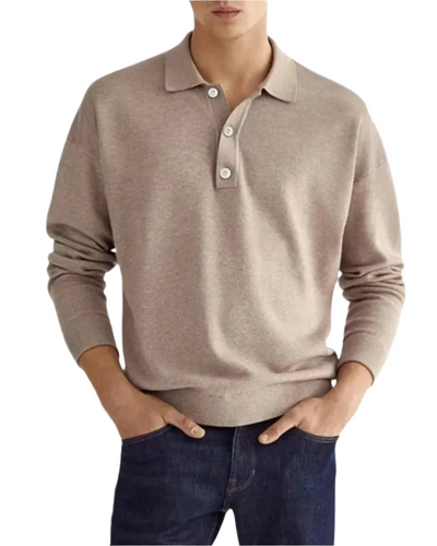 Eleganter Polo-Pullover
