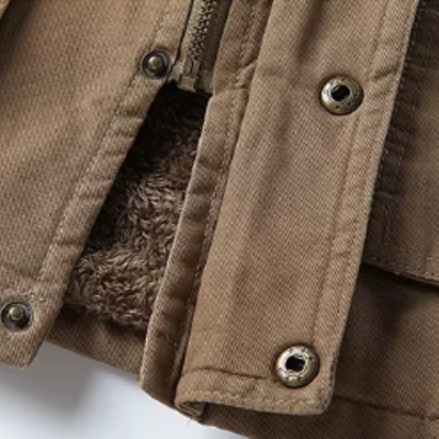 Lässige Baumwoll-Winterjacke