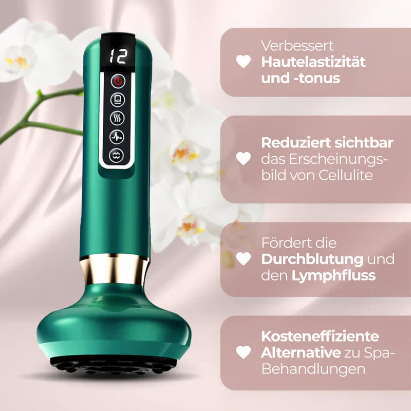 CelluSculpt™ | 4-in-1 Massagegerät mit Schröpfen, Infrarot & Wärme – reduziert Cellulite und Dehnungsstreifen sichtbar