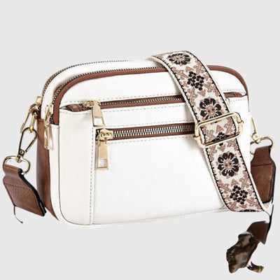 Sharena – Schultertasche Mit Blumenriemen