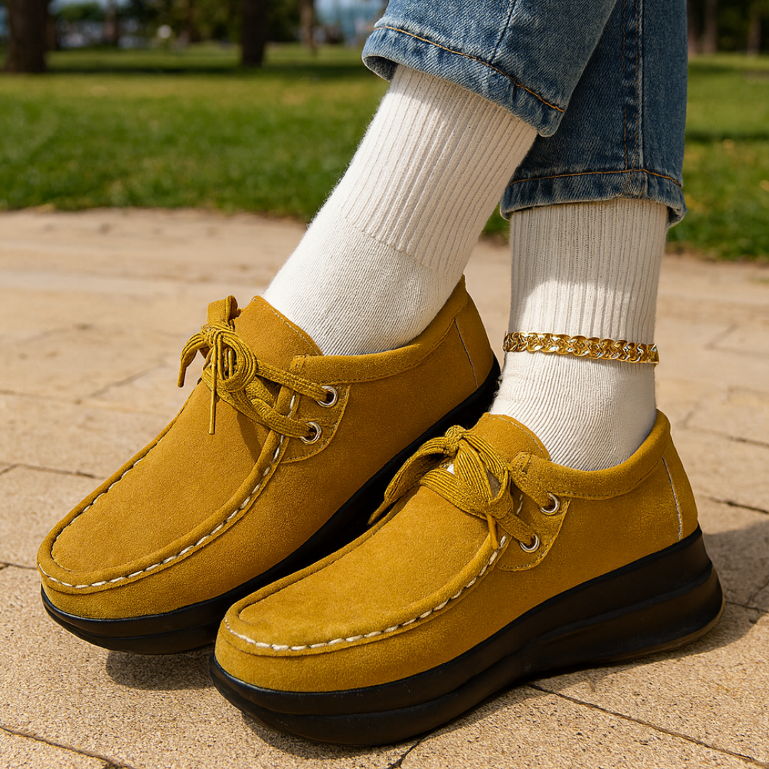 Tonja – Schnürschuhe Aus Wildleder Mit Rutschfester Sohle