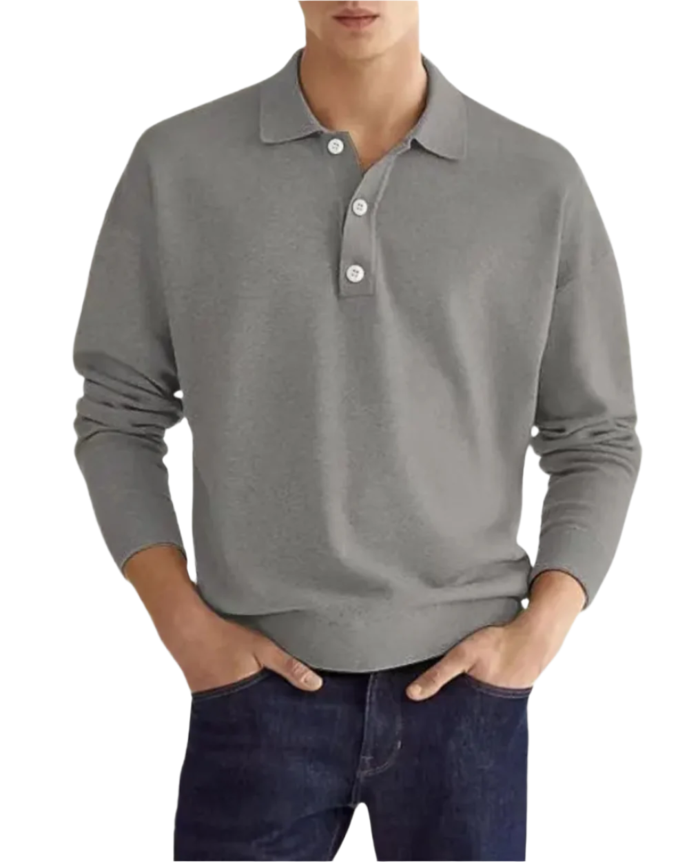 Eleganter Polo-Pullover