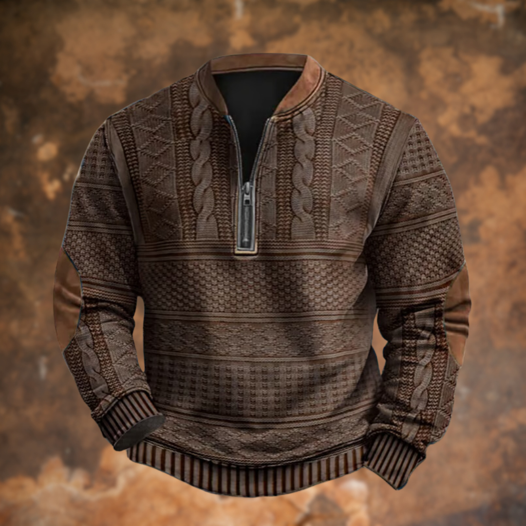 JONATHAN  – Strickpullover mit Reißverschlussdetail