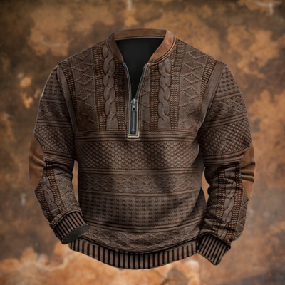 JONATHAN  – Strickpullover mit Reißverschlussdetail