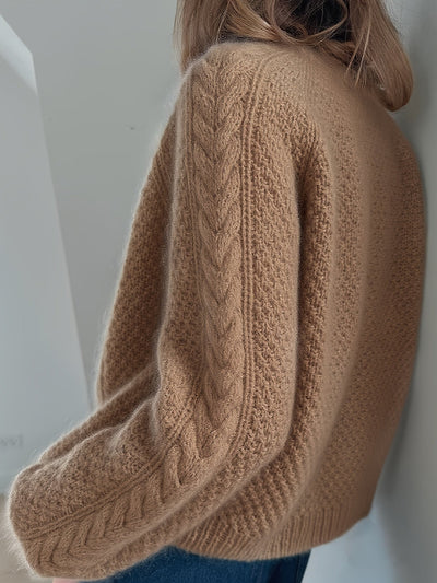 Dwina™ Strickjacke mit Knöpfen und Zopfmuster