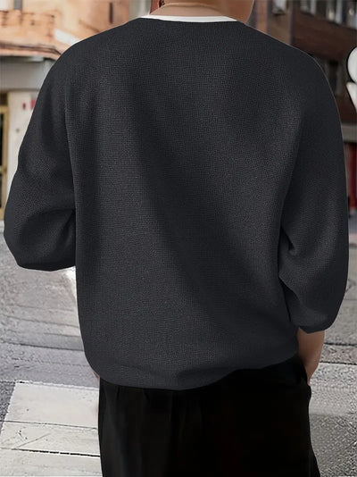 Brogan | Langärmliges Henley-Shirt mit bequemer Passform