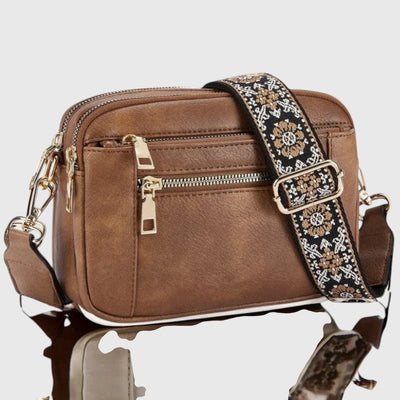 Sharena – Schultertasche Mit Blumenriemen