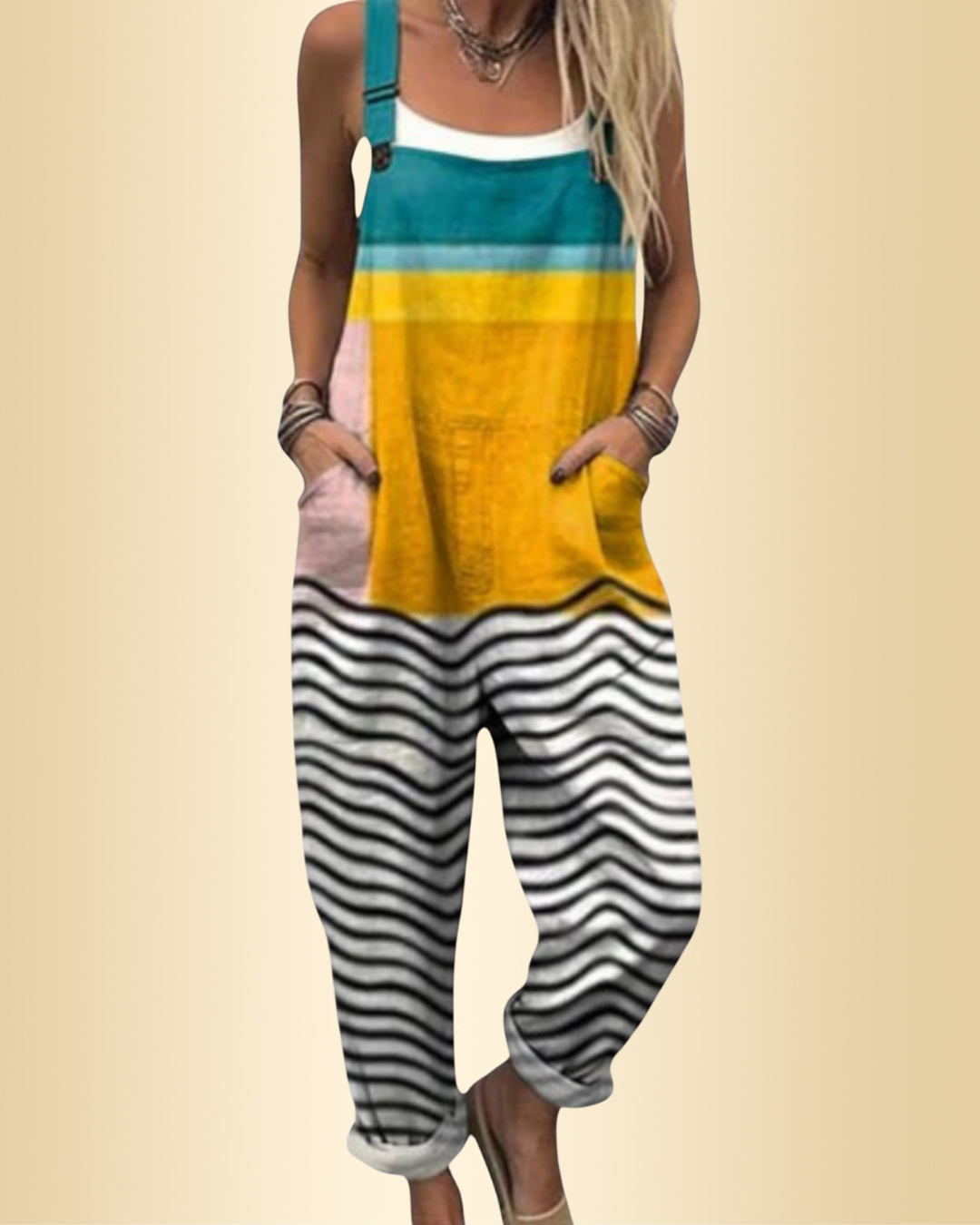 Irma™ | Künstlerischer Overall-Jumpsuit