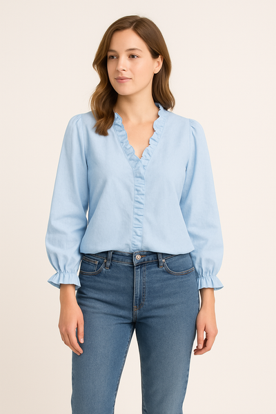 HERBERGER | Damen Chic Bluse mit elastischem Material luftig & leicht