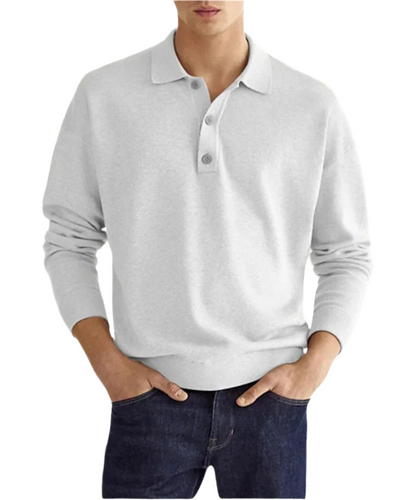 Eleganter Polo-Pullover