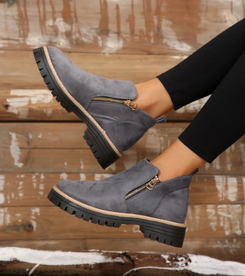 Miladie - Orthopädischer Stiefel Mit Seitlichem Reißverschluss