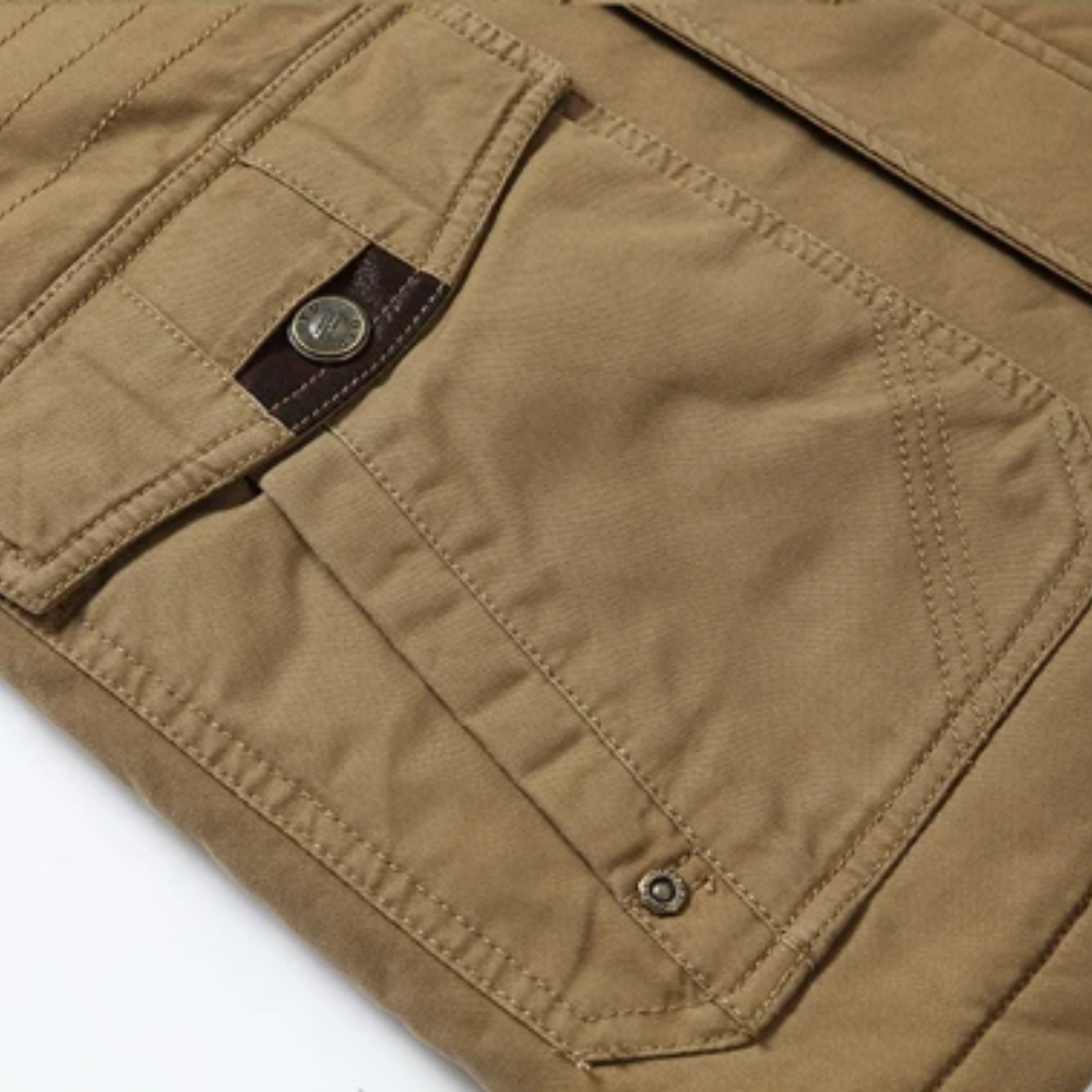 Elegante Baumwollgefütterte Winterjacke