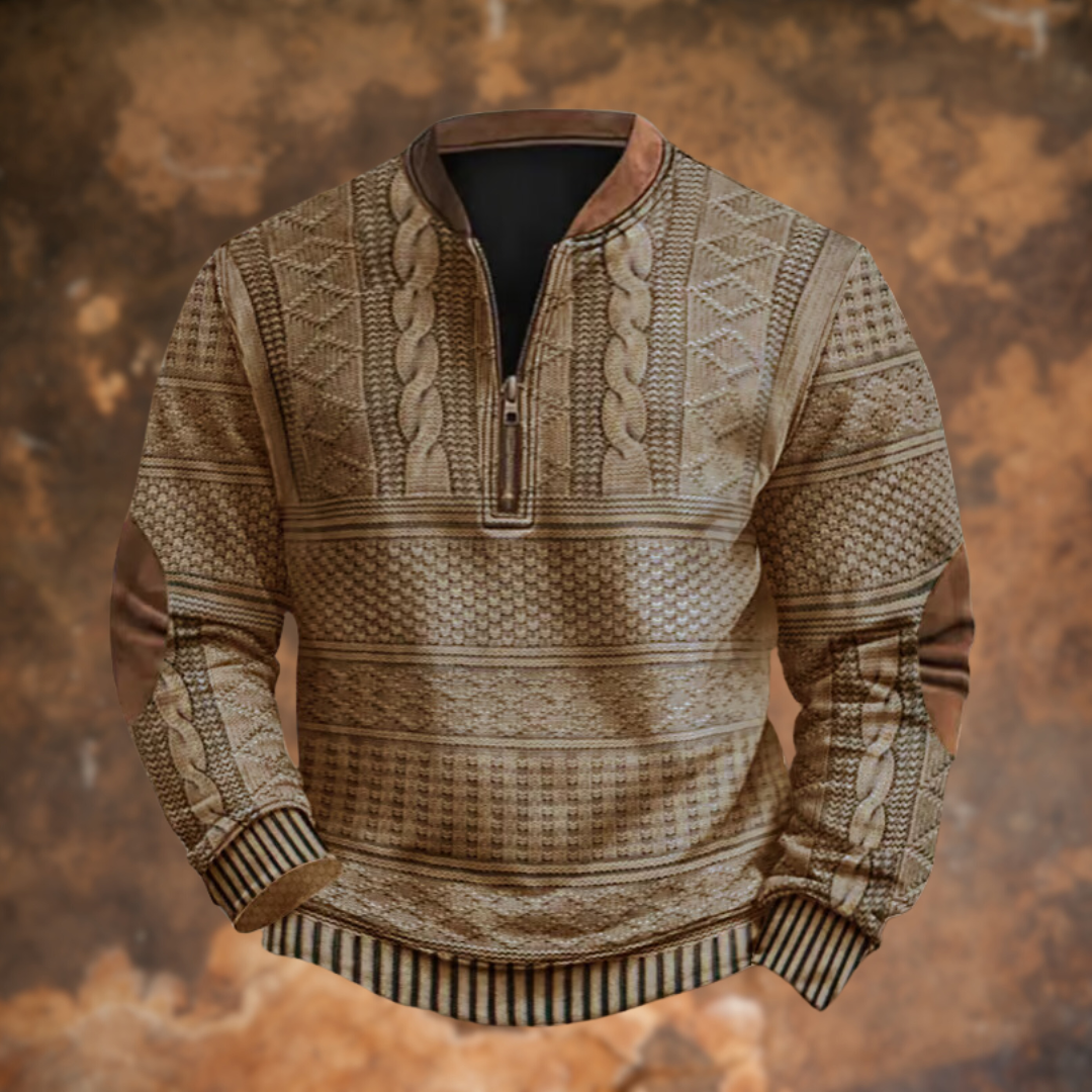 JONATHAN  – Strickpullover mit Reißverschlussdetail