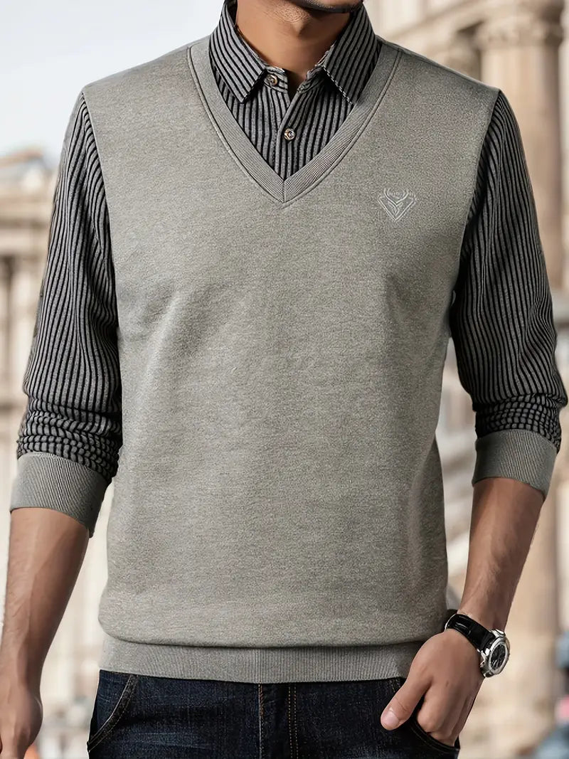 Leroy - Casual Pullover mit langen Ärmeln aus Strick