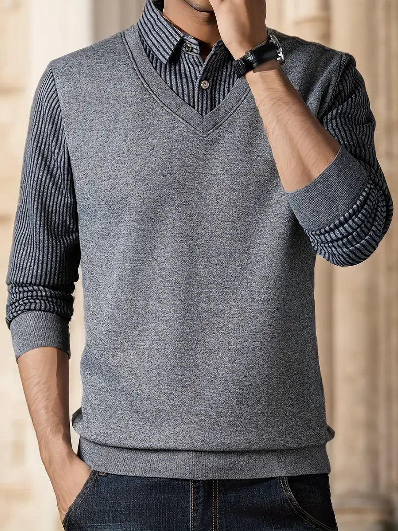 Leroy - Casual Pullover mit langen Ärmeln aus Strick