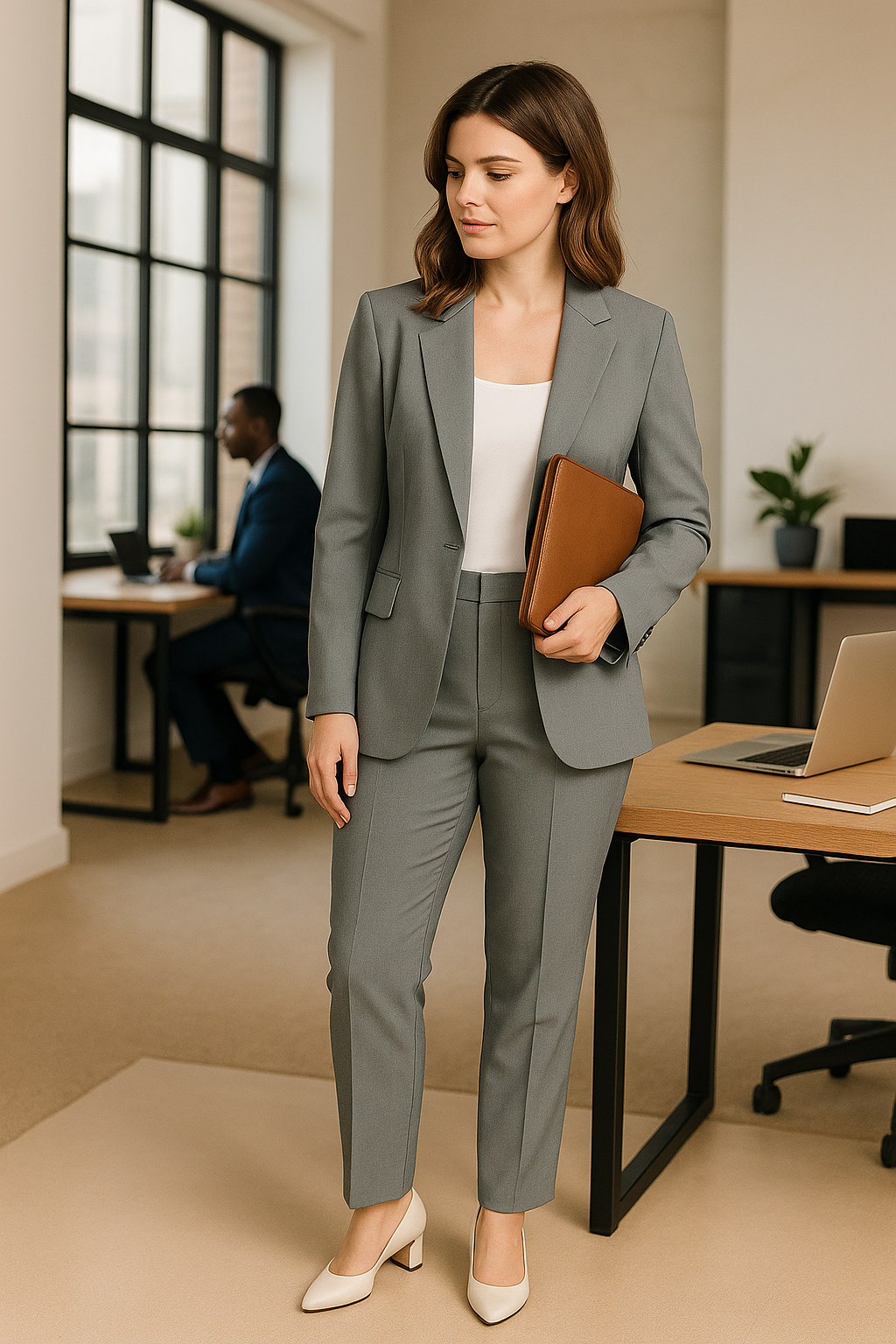 HERBERGER | Damen Operah Zweiteiler mit Blazer und Hose für Büro & Hochzeit