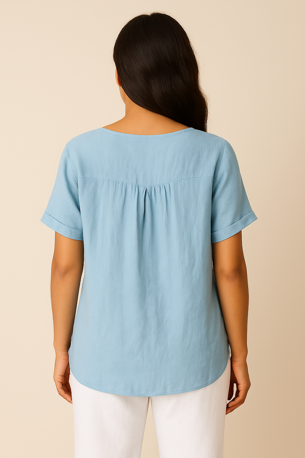 HERBERGER | Jeanny Bluse aus Baumwoll-Leinen für Alltag & Freizeit