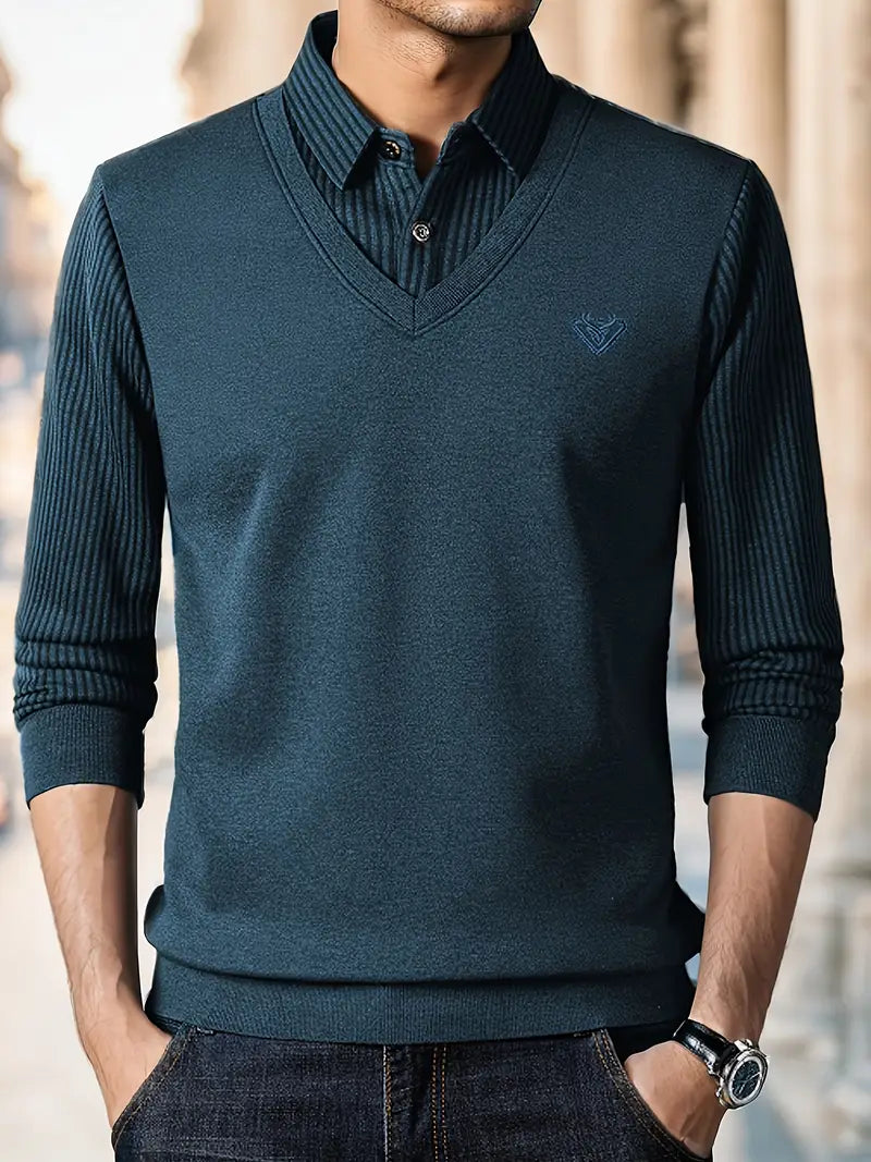 Leroy - Casual Pullover mit langen Ärmeln aus Strick
