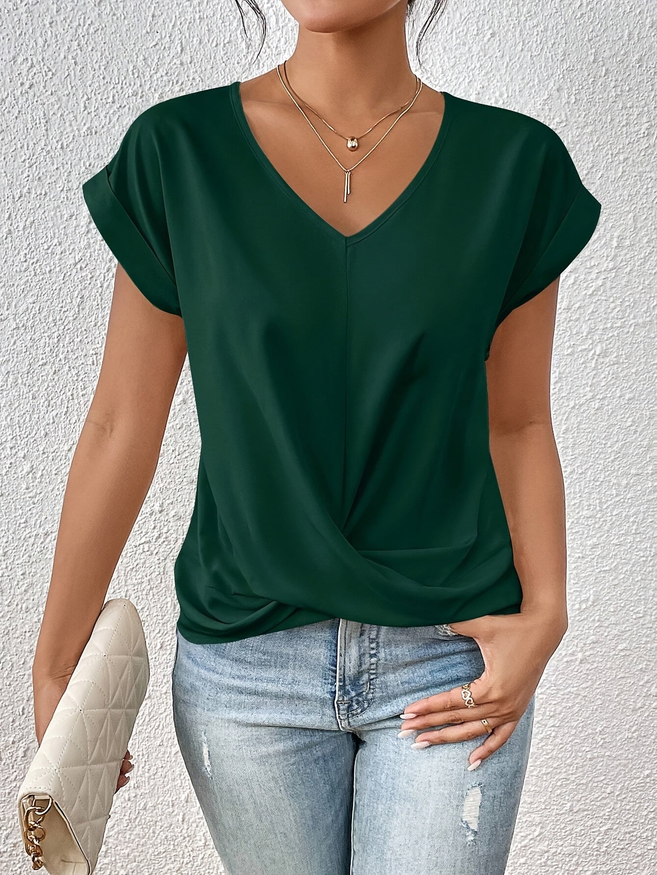Eloise | Damen T-Shirt mit Herz-Ausschnitt