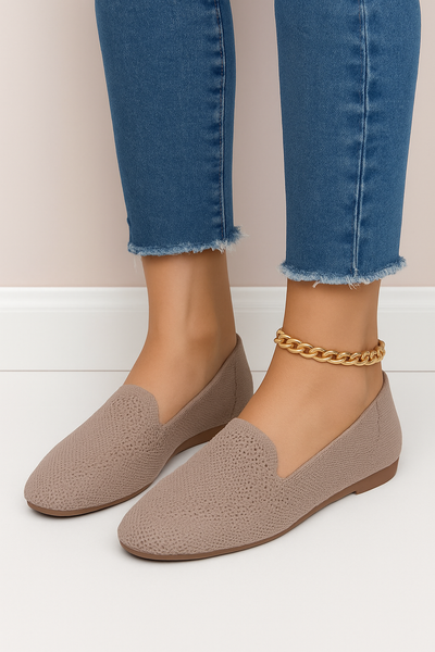 HERBERGER | Damen Slipper-Loafer aus Strick für Arbeit & Freizeit