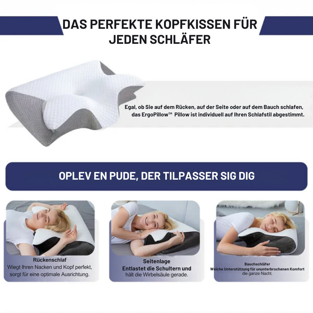 ErgoPillow - Ergonomische Stütze für die ganze Nacht