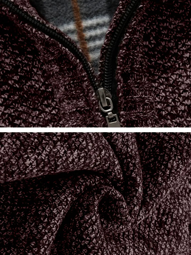 Ingram - Casual Pullover mit Stehkragen und Viertelreißverschluss