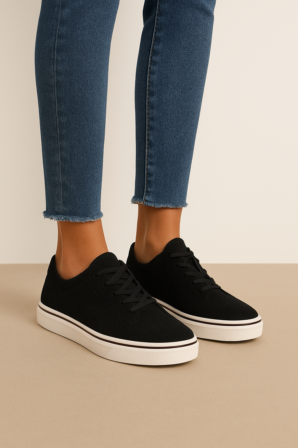 HERBERGER | Damen Sneaker zum Schnüren mit flacher Sohle für Sommer & Freizeit