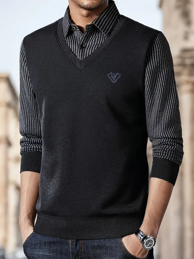 Leroy - Casual Pullover mit langen Ärmeln aus Strick