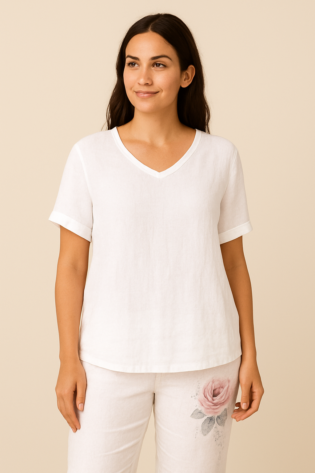 HERBERGER | Jeanny Bluse aus Baumwoll-Leinen für Alltag & Freizeit