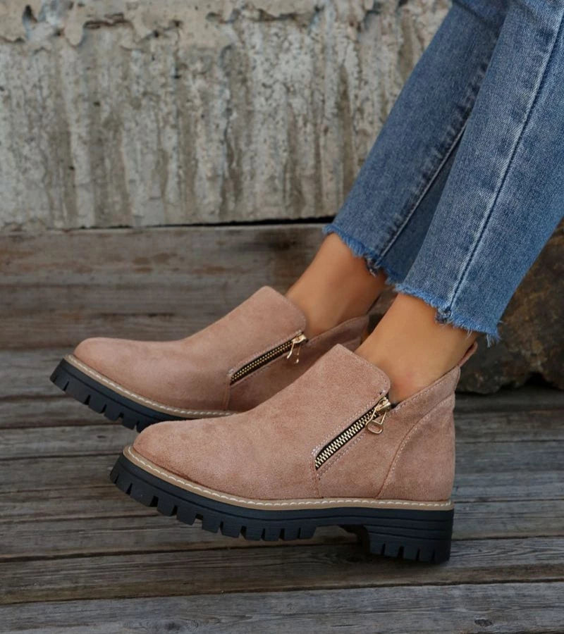 Miladie - Orthopädischer Stiefel Mit Seitlichem Reißverschluss