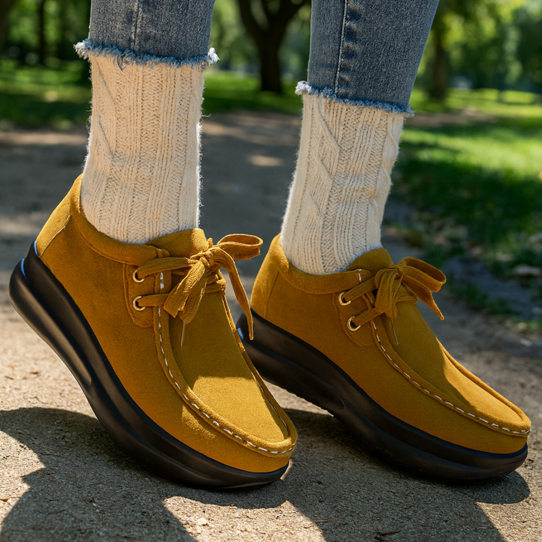 Tonja – Schnürschuhe Aus Wildleder Mit Rutschfester Sohle