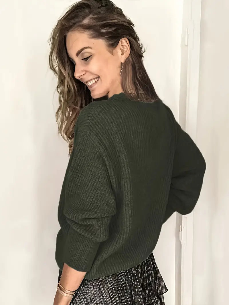 Rozelyn™| Eleganter Pullover mit V-Ausschnitt und Zopfmuster